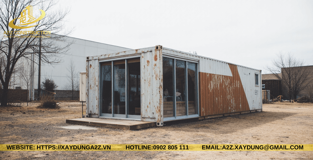 Nhà container lắp ghép 1 tầng 30m2 AZC01 giá rẻ 2024
