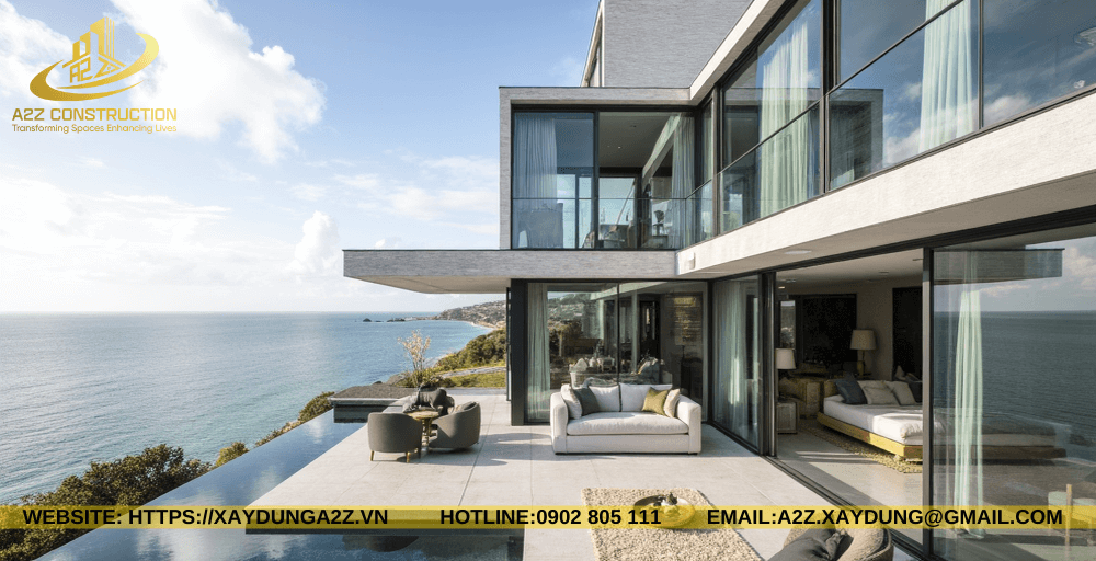 Nhà container lắp ghép 3 tầng 90m2 AZC11 làm khách sạn