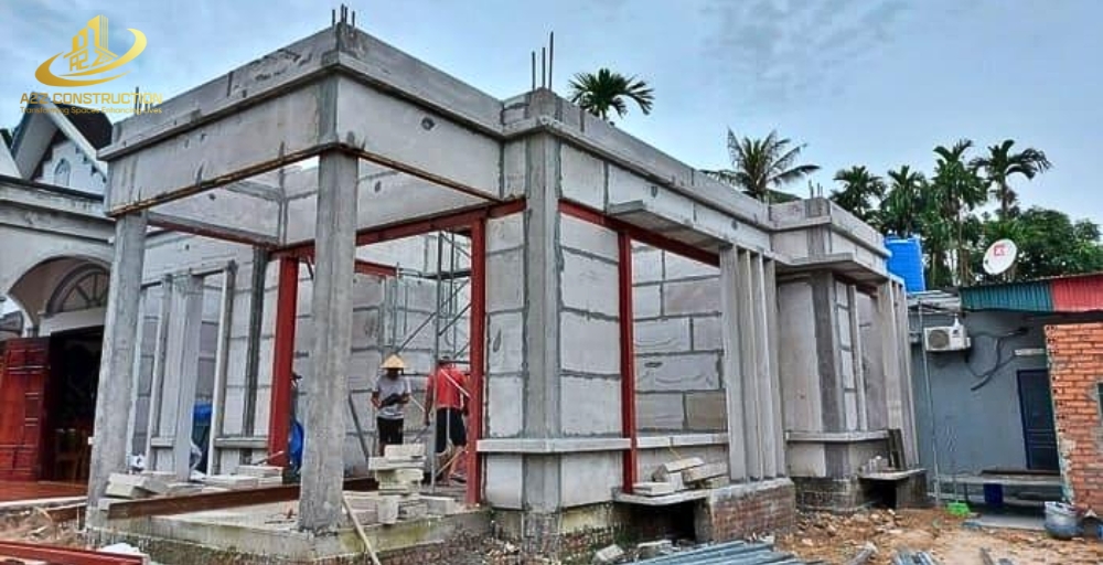 Nhà bê tông lắp ghép A2Z siêu nhẹ