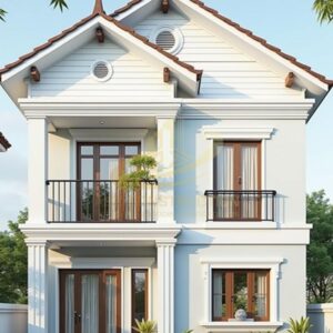 Nhà phố 2 tầng mái Thái có diện tích rộng AZNP35