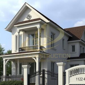 Nhà phố 2 tầng chữ L mái Thái AZNP40