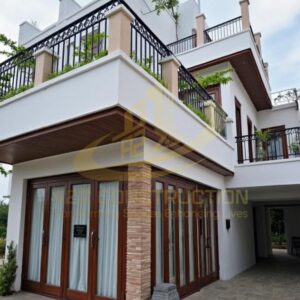 Nhà phố 2 tầng chữ L phong cách tân cổ điển AZNP39